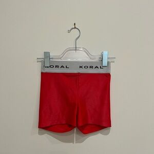 Koral Aden infinity high-rise shorts